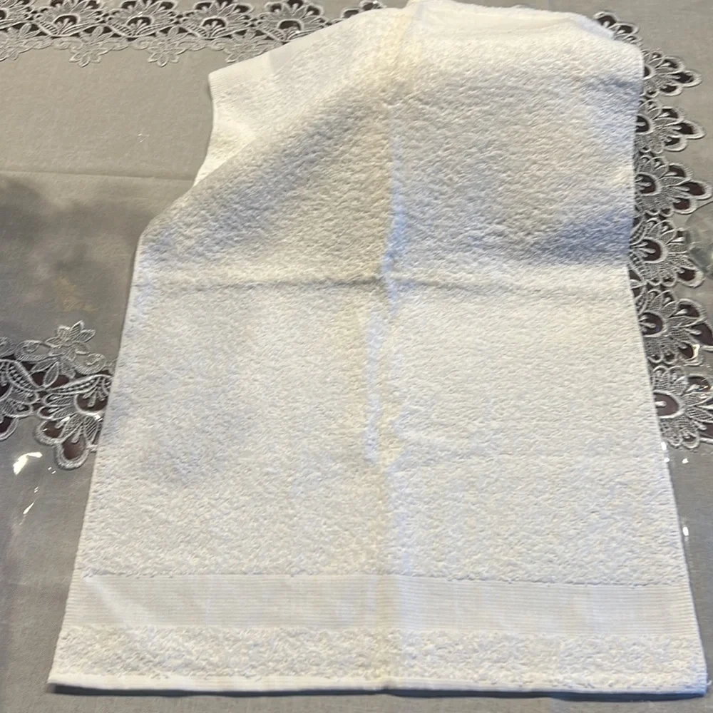 White Martex hand towels